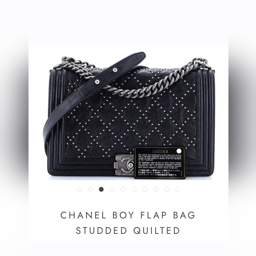 Chanel Medium Boy Stud Bag (Rare)